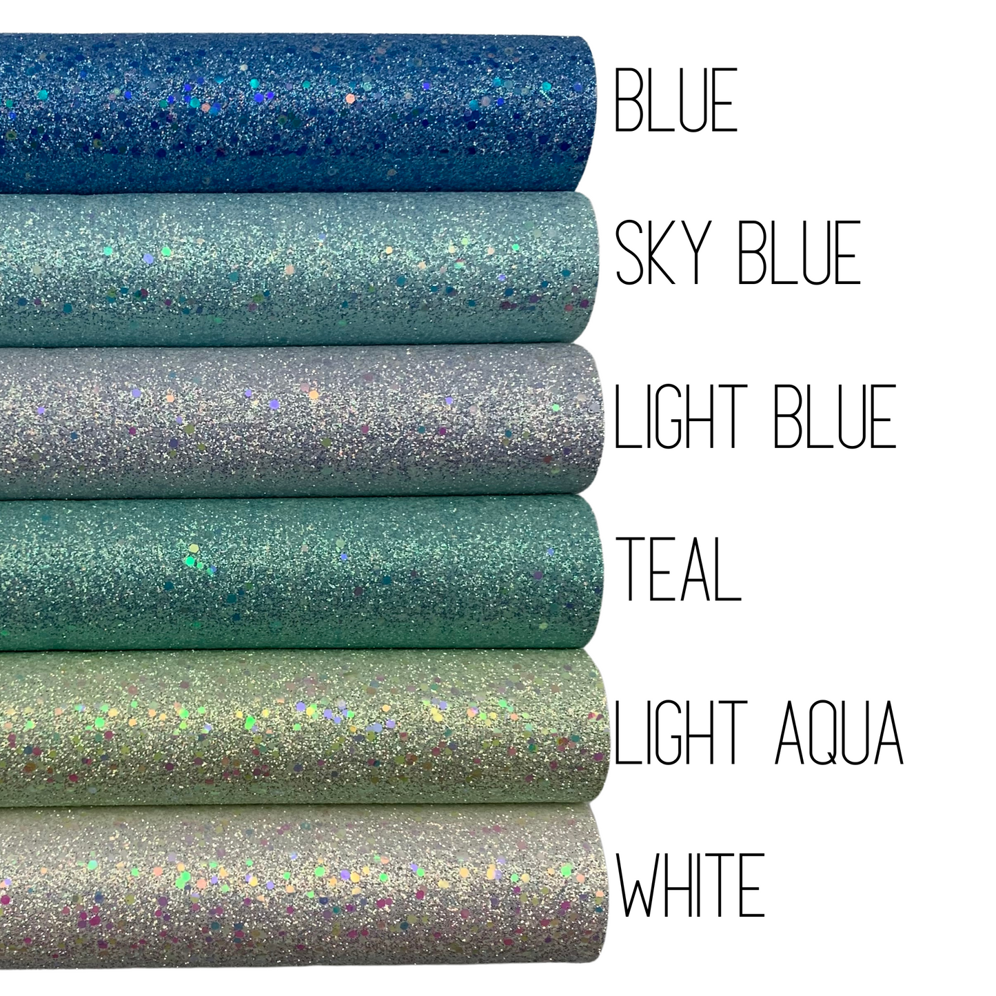 Light Sequin Chunky Glitter Faux Leather