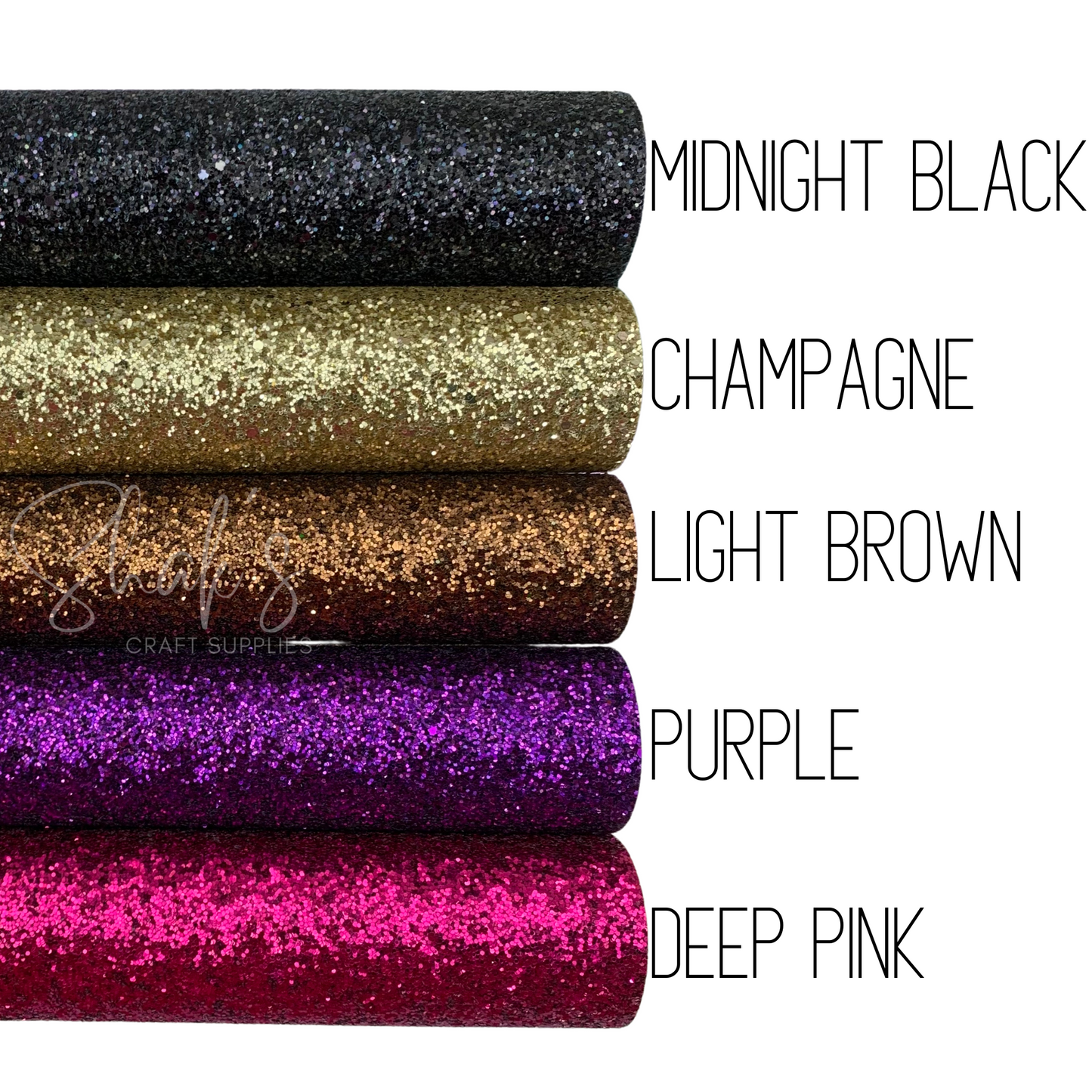Chunky Glitter Faux Leather Sheet with Heavy Cotton Twill Backing