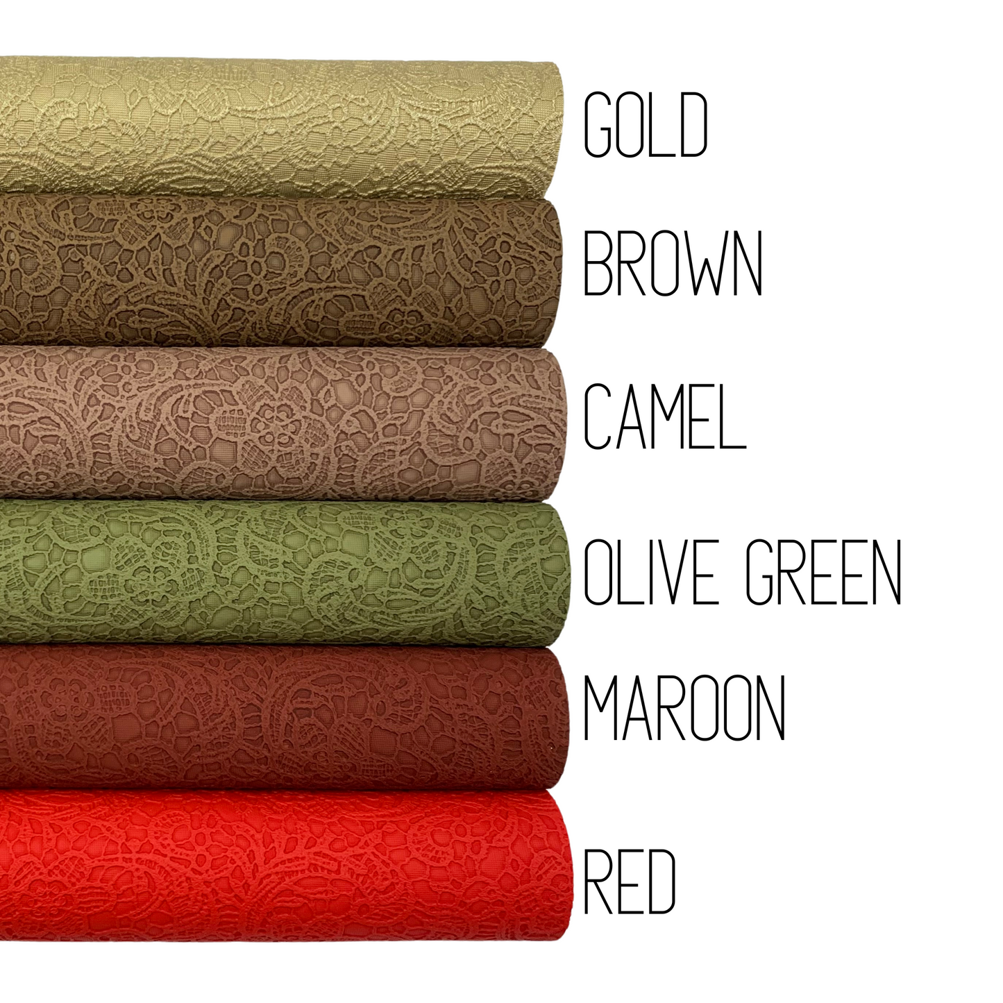 Buttery Floral Embossed Faux Leather