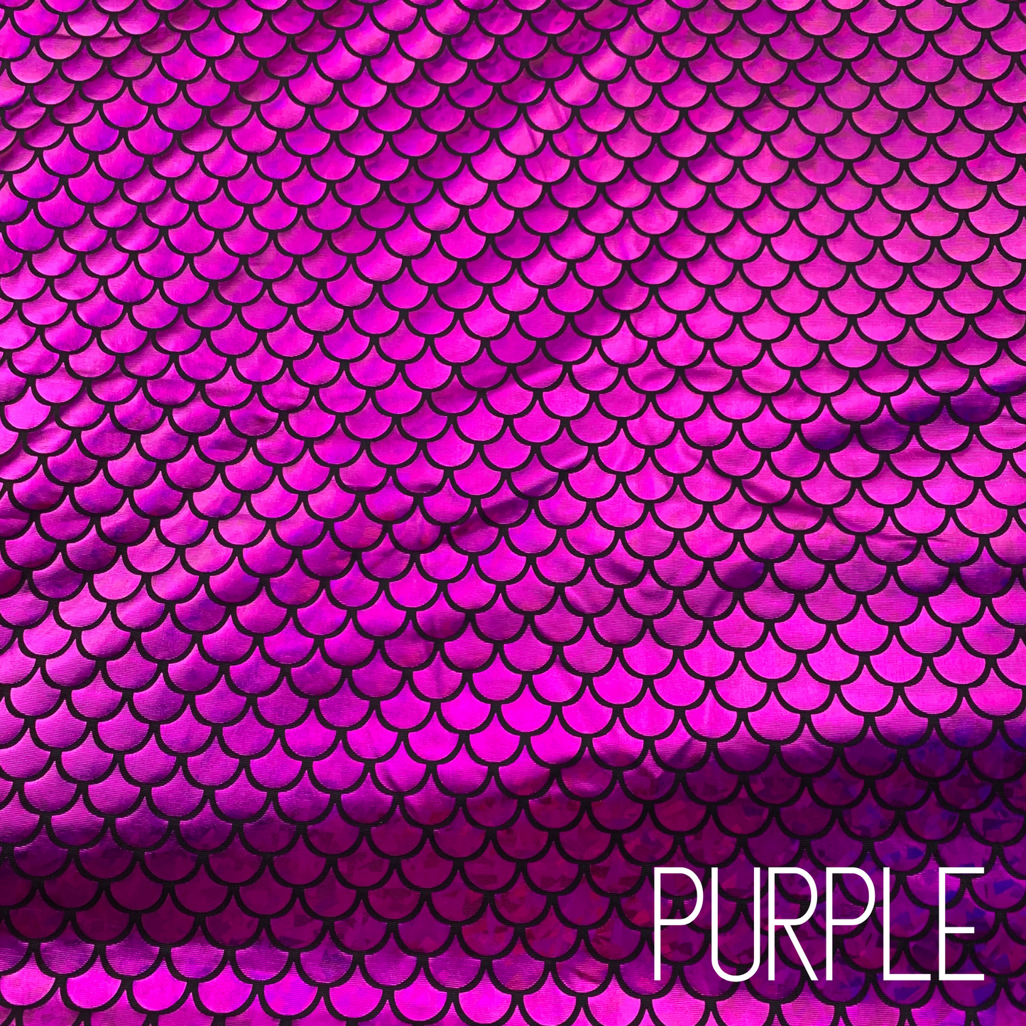 Mermaid Fish Scales Holographic Two way Stretch Polyester Spandex Fabric