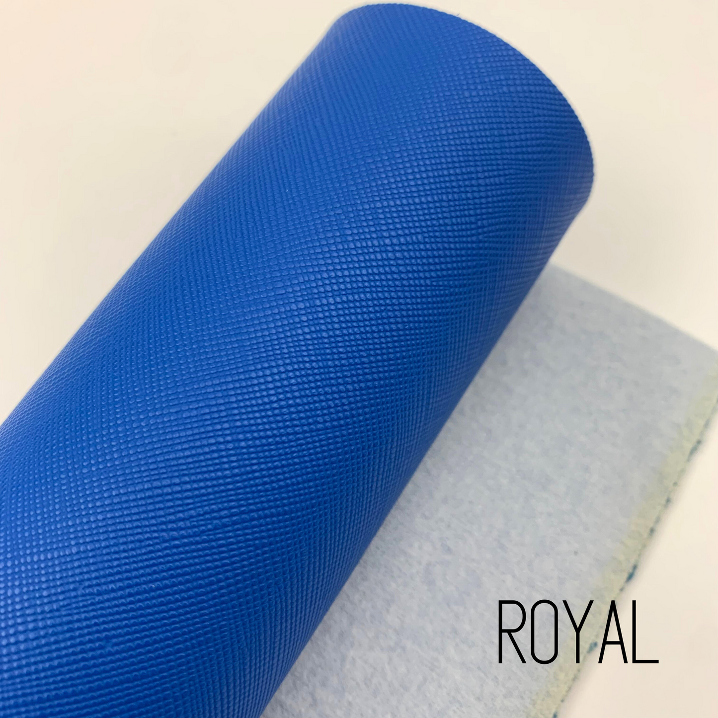 Saffiano Crosshatch Faux Leather Solid Colors - 1/3 yard Rolls