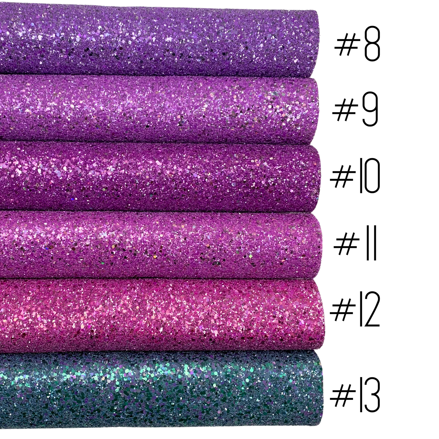 LUXE Chunky Glitter Faux Leather with Soft Felt Backing