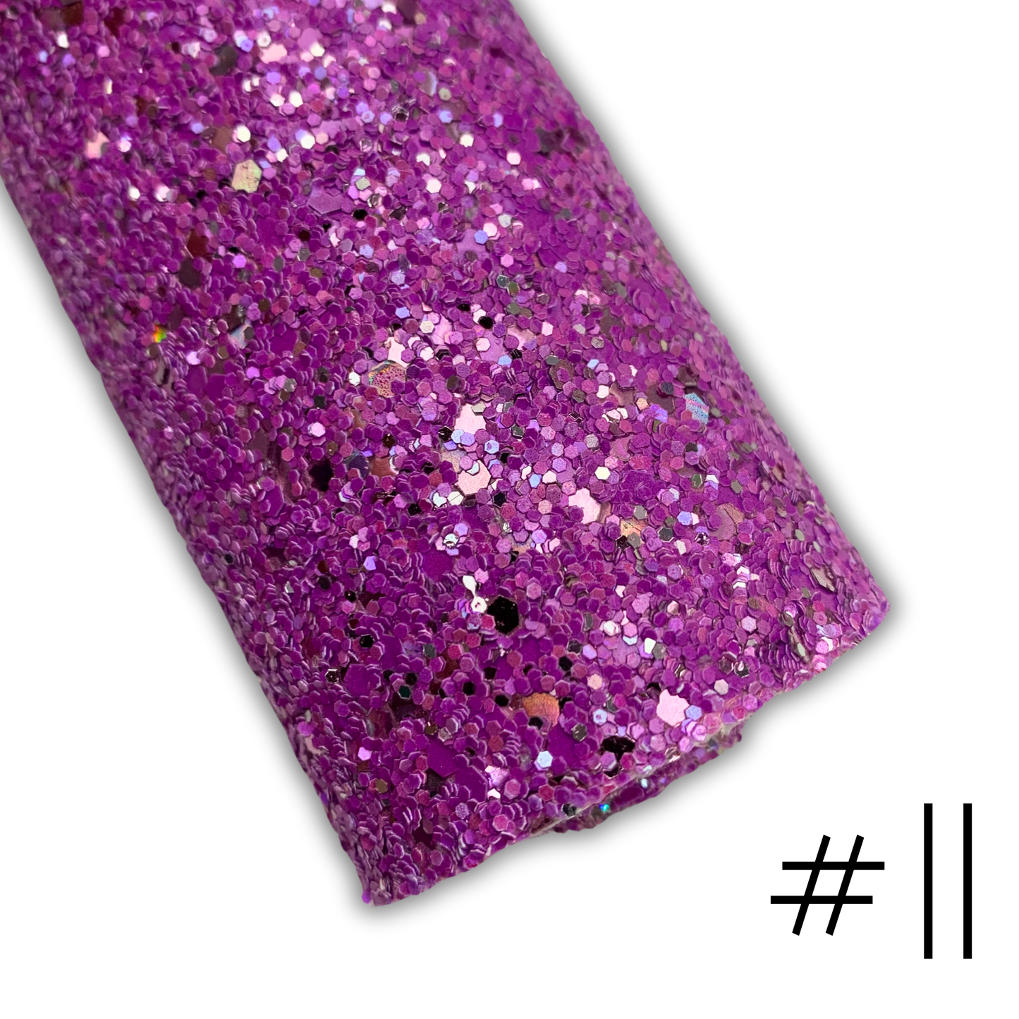 LUXE Chunky Glitter Faux Leather with Soft Felt Backing