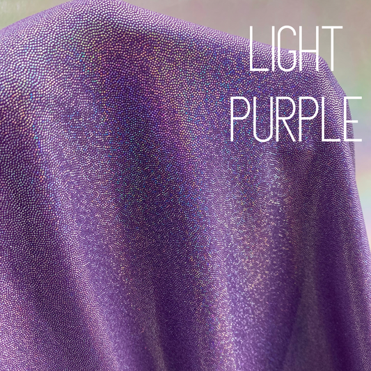 Light Purple Mini Dazzle Hologram Mystique Polyester Spandex Four Way Stretch Fabric