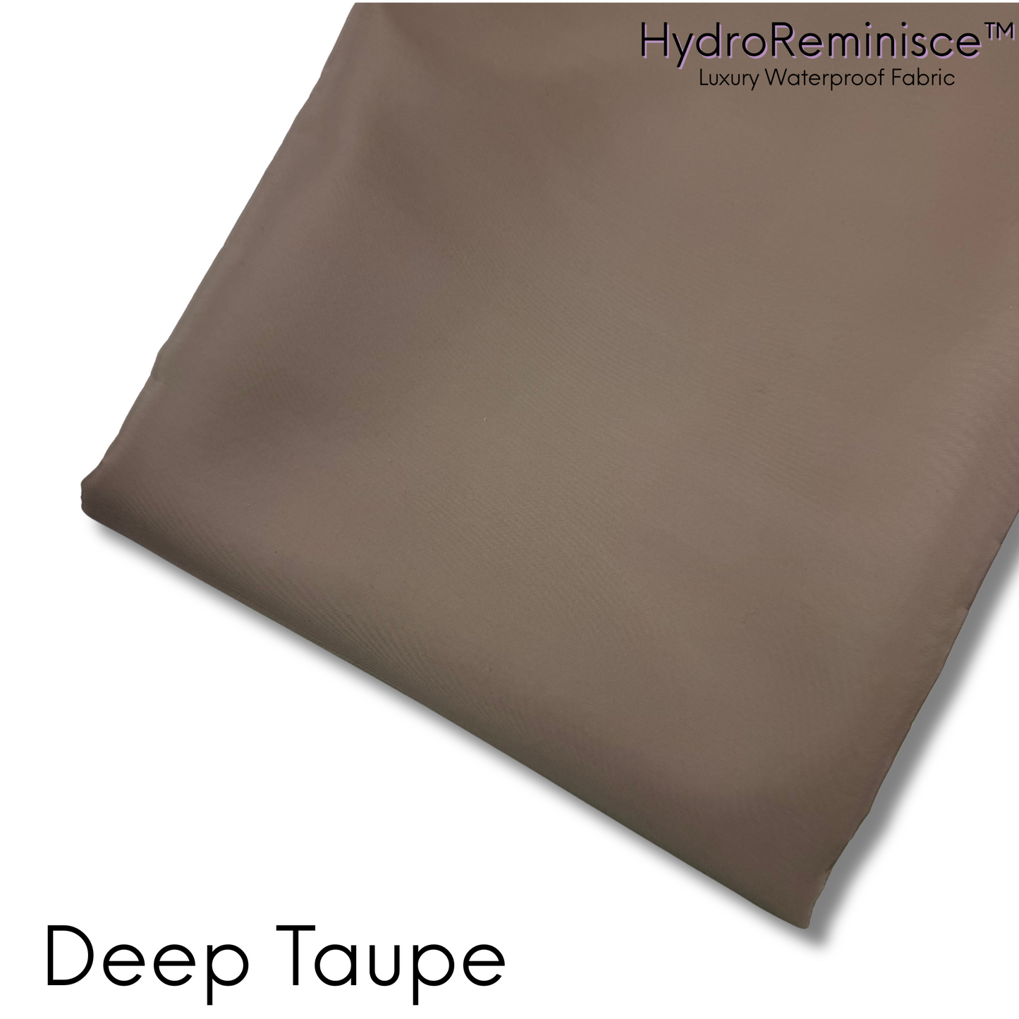 Deep Taupe Solid Color HydroReminisce™ Luxury Fabric