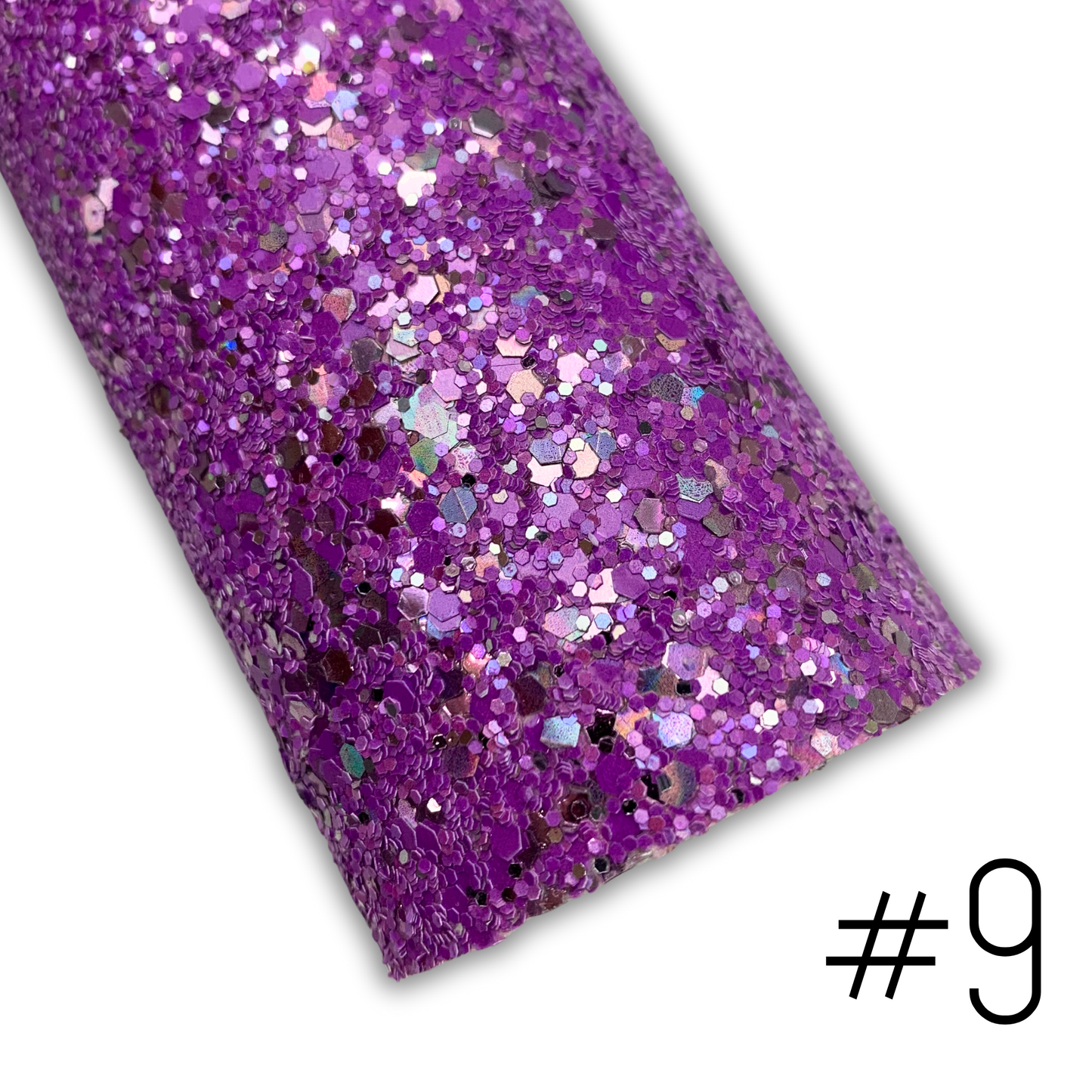 LUXE Chunky Glitter Faux Leather with Soft Felt Backing