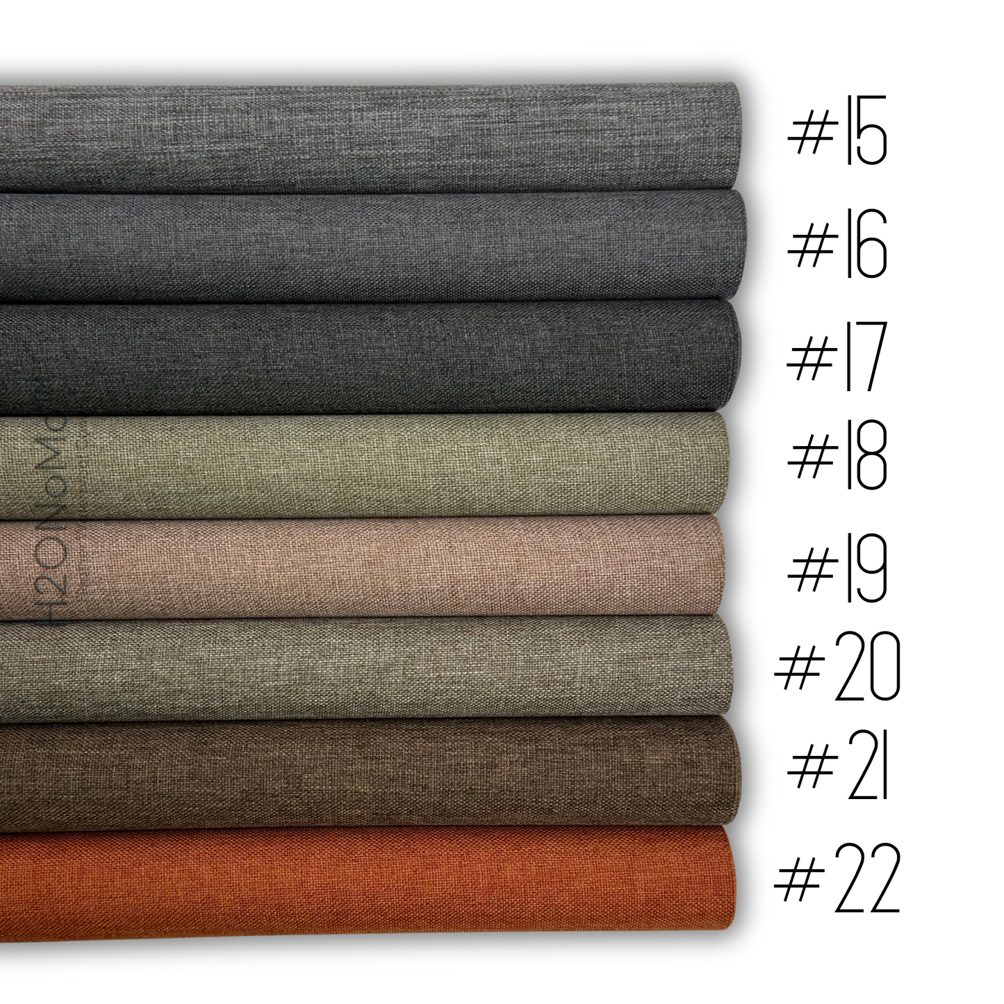 H2ONoMo™ Heather Waterproof Canvas 1/2 Yard Rolls
