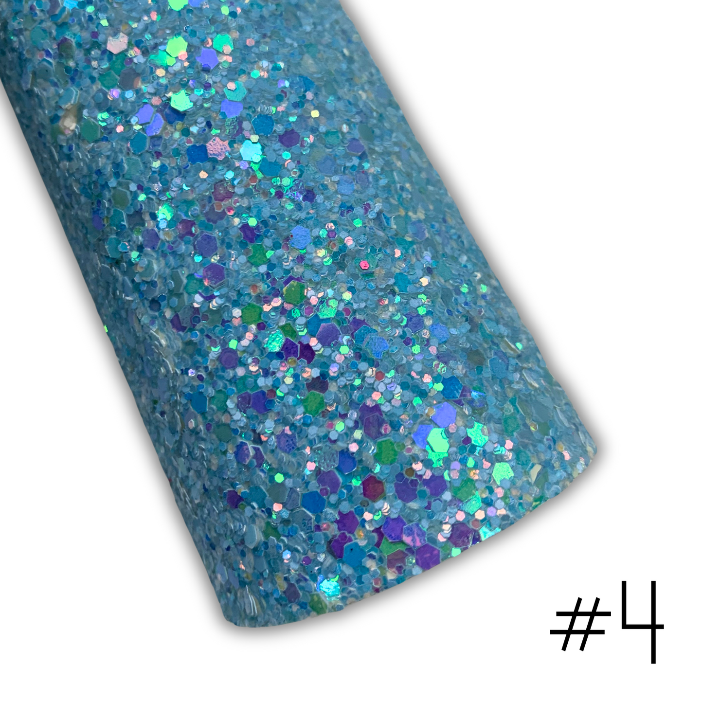 GLAM Chunky Glitter Faux Leather with Soft Felt Backing