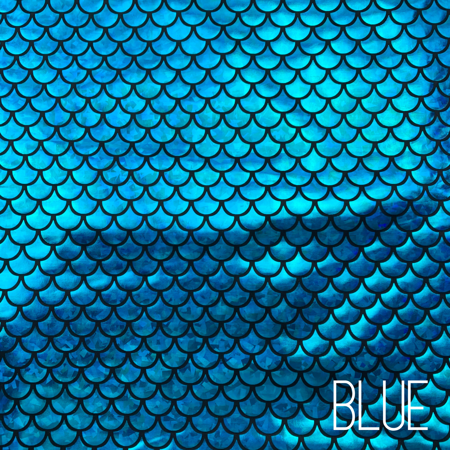 Mermaid Fish Scales Holographic Two way Stretch Polyester Spandex Fabric