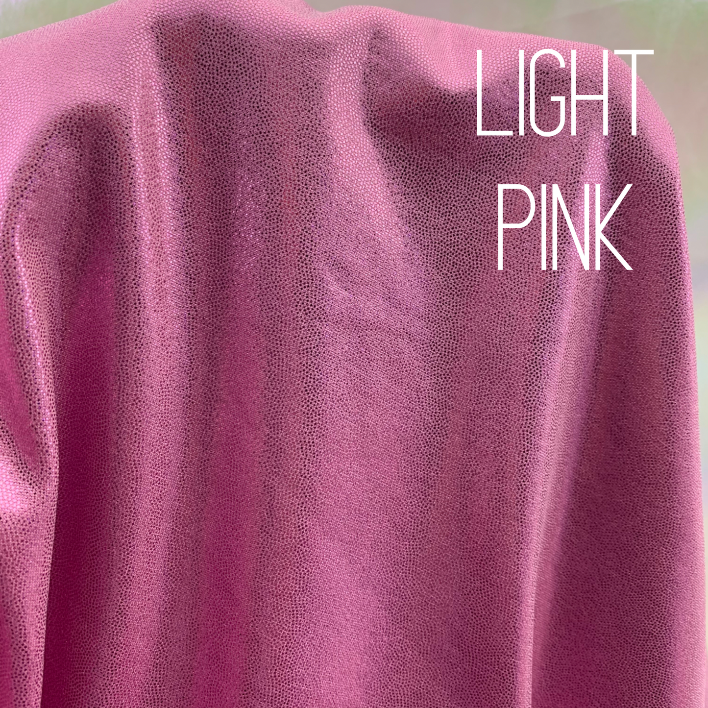 Light Pink Mini Dazzle Hologram Mystique Polyester Spandex Four Way Stretch Fabric