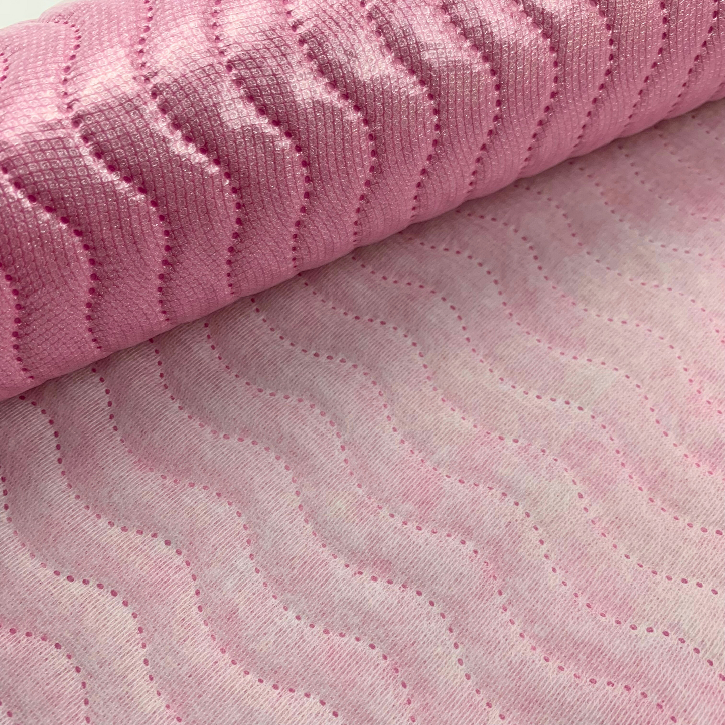 Wavy Quilted Faux Leather Half Yard Roll