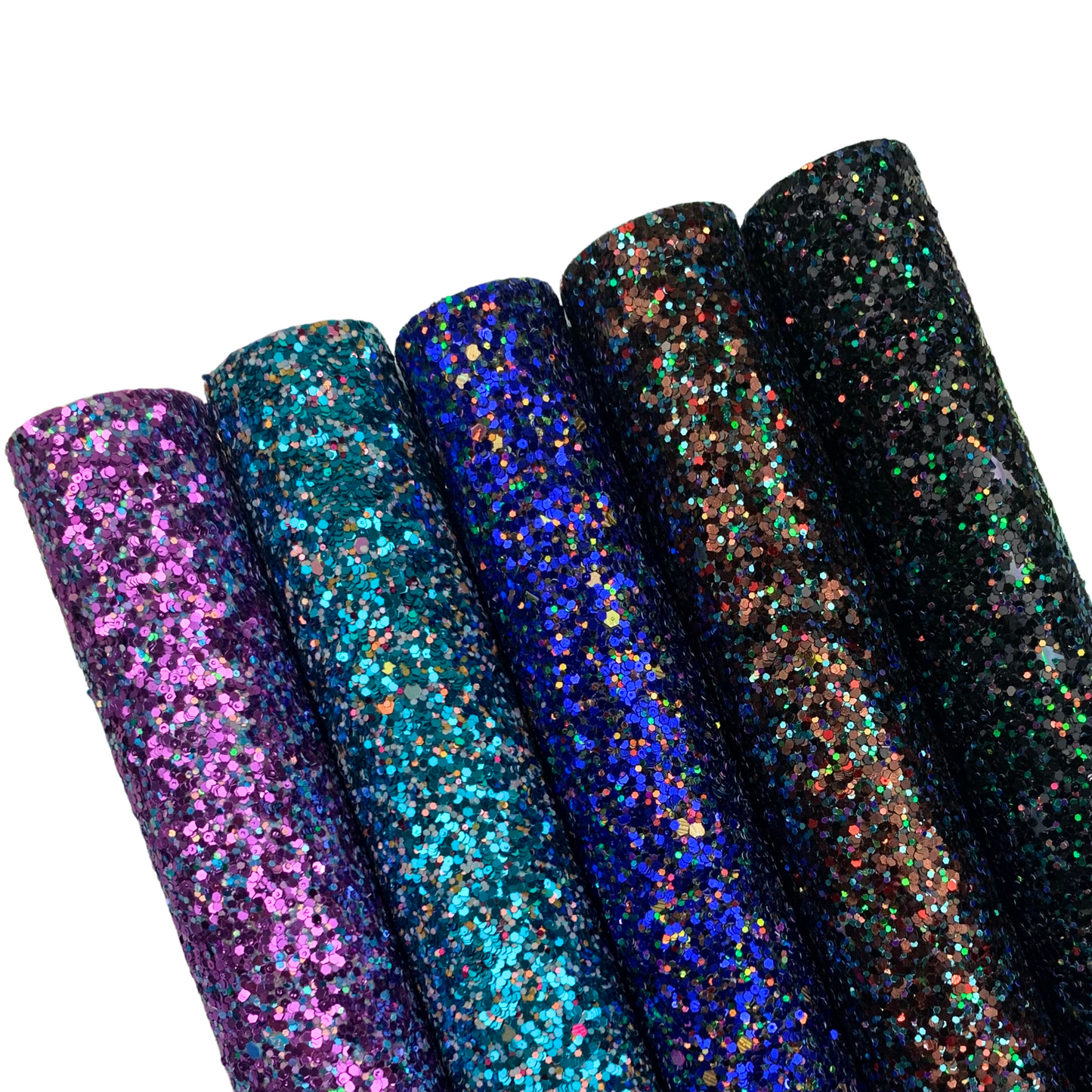 Chunky Glitter Faux Leather Sheet with Heavy Cotton Twill Backing