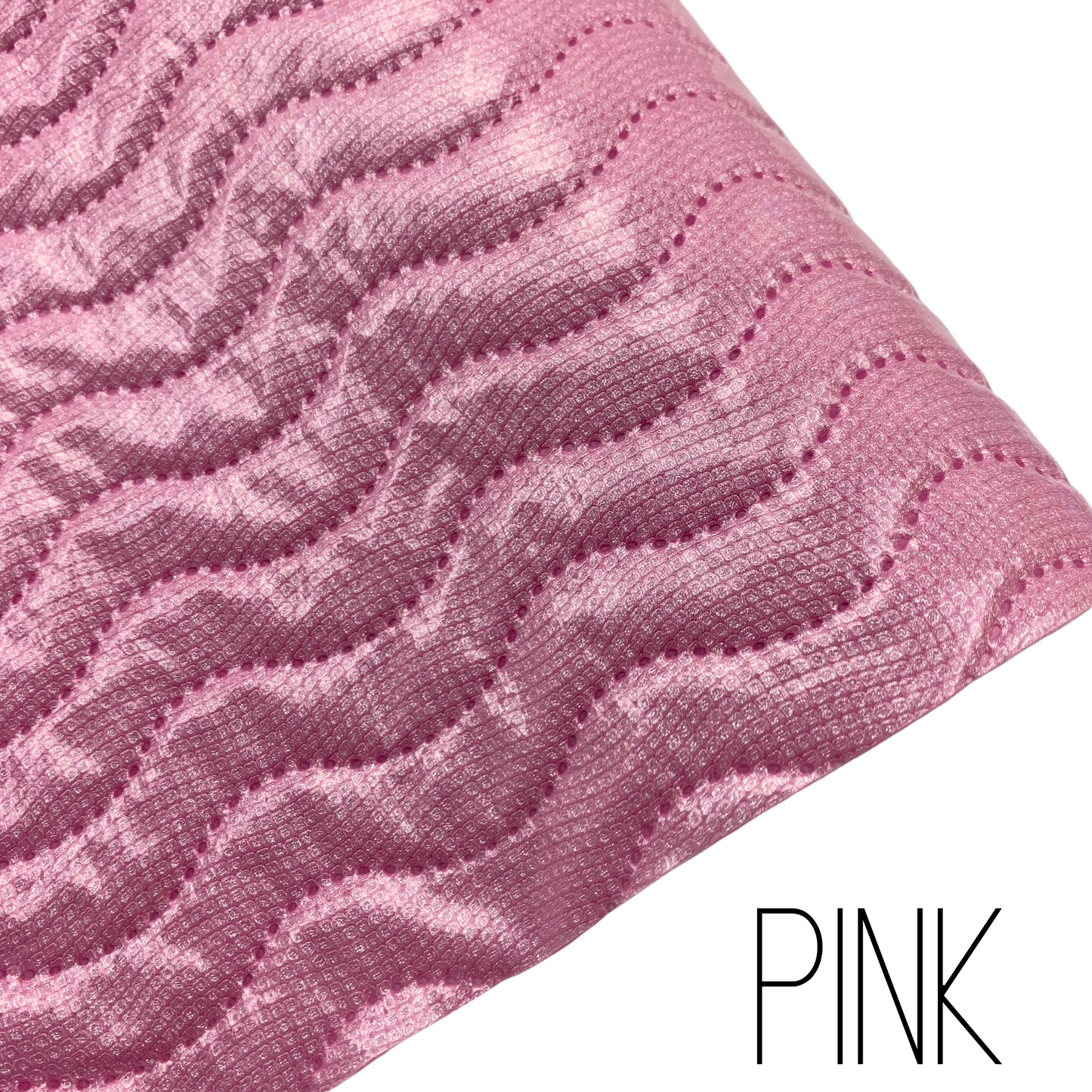 Wavy Quilted Faux Leather Half Yard Roll