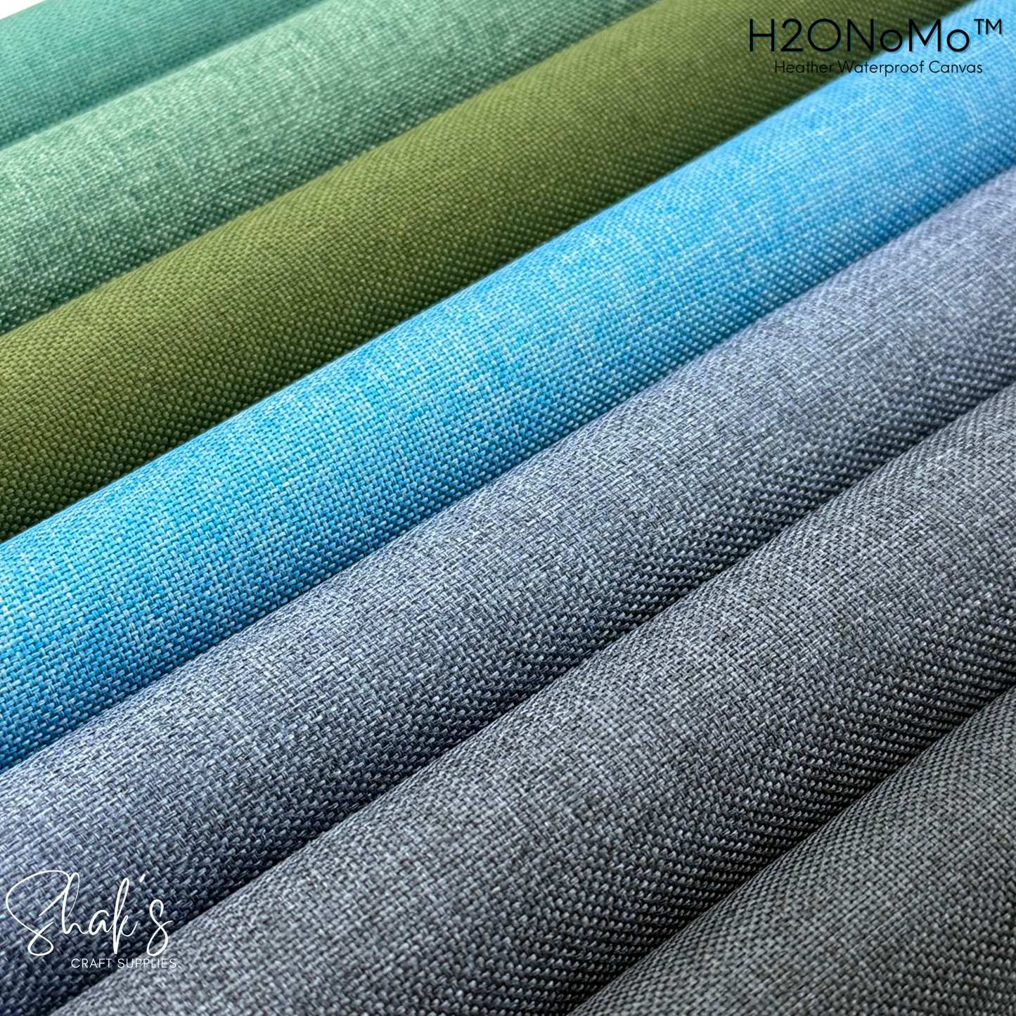 H2ONoMo™ Heather Waterproof Canvas 1/2 Yard Rolls