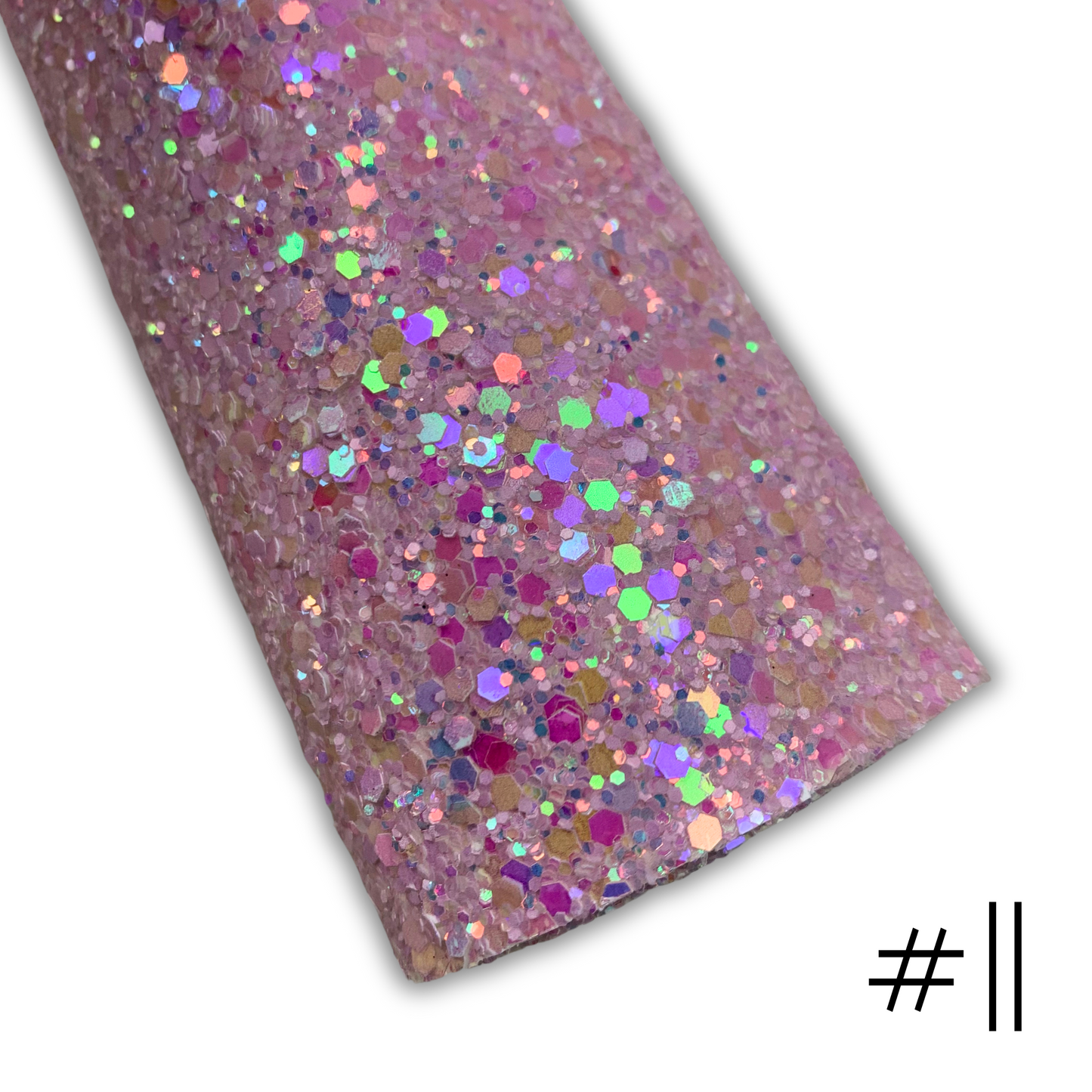 GLAM Chunky Glitter Faux Leather with Soft Felt Backing