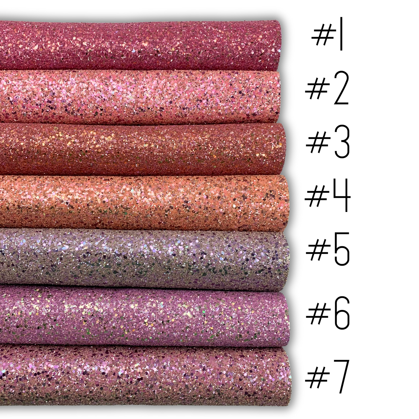 LUXE Chunky Glitter Faux Leather with Soft Felt Backing