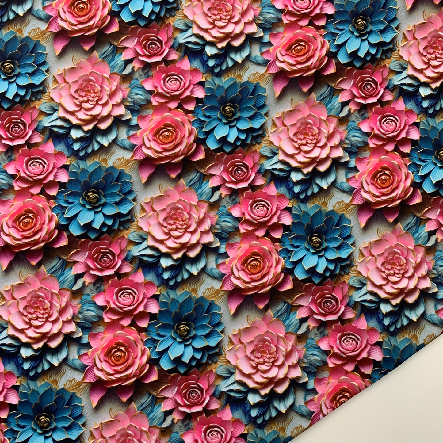 Cactus Flowers Print HydroReminisce™ Waterproof Luxury Fabric
