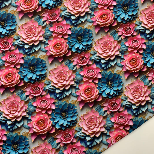 Cactus Flowers Print HydroReminisce™ Waterproof Luxury Fabric