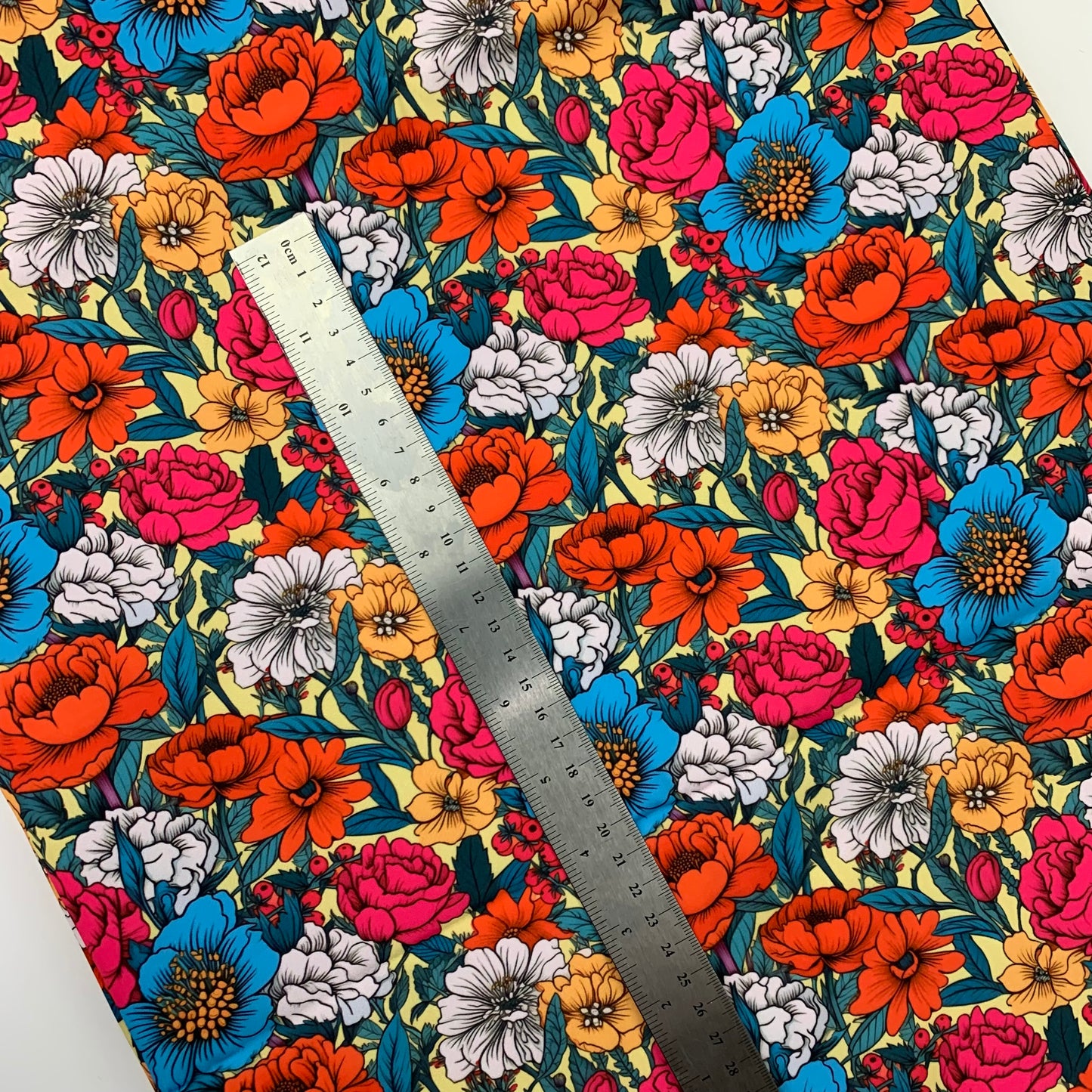 Bright Floral Print HydroReminisce™ Waterproof Luxury Fabric - R1 Retail