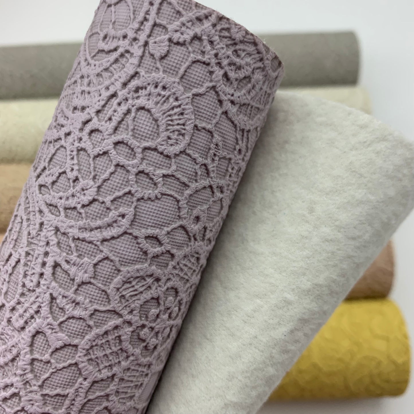 Buttery Floral Embossed Faux Leather