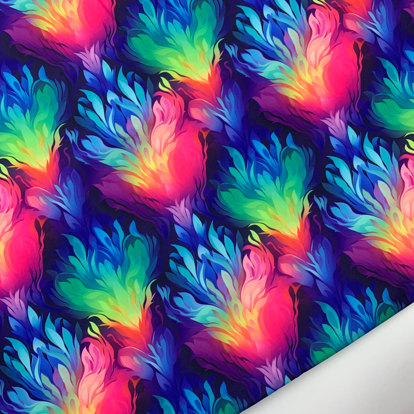 Neon Abstract Print HydroReminisce™ Waterproof Luxury Fabric
