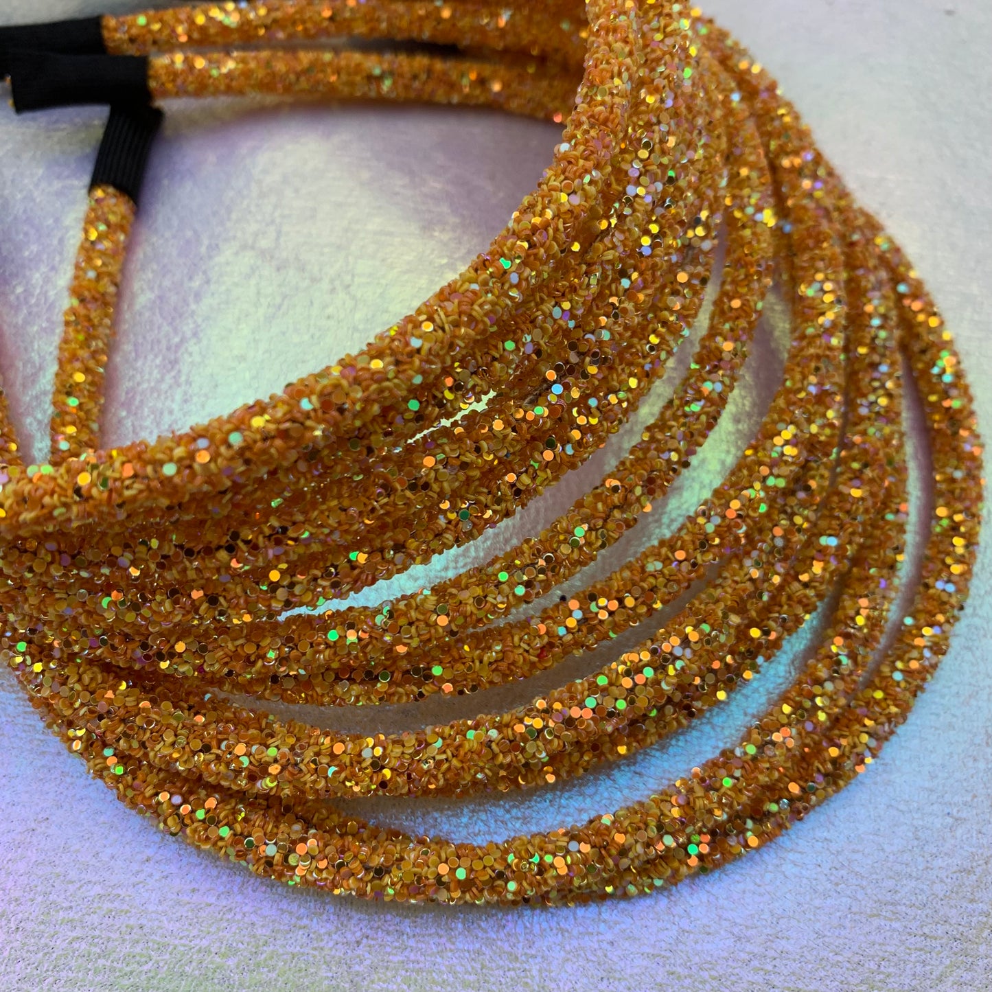 NEW COLOR! Mustard AB Chunky Glitter Headband