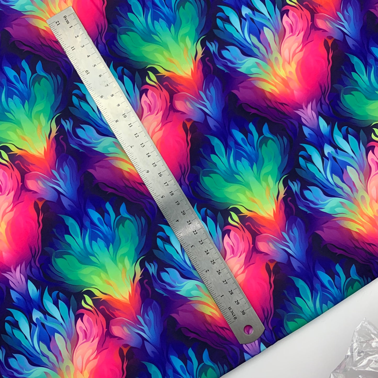 Neon Abstract Print HydroReminisce™ Waterproof Luxury Fabric
