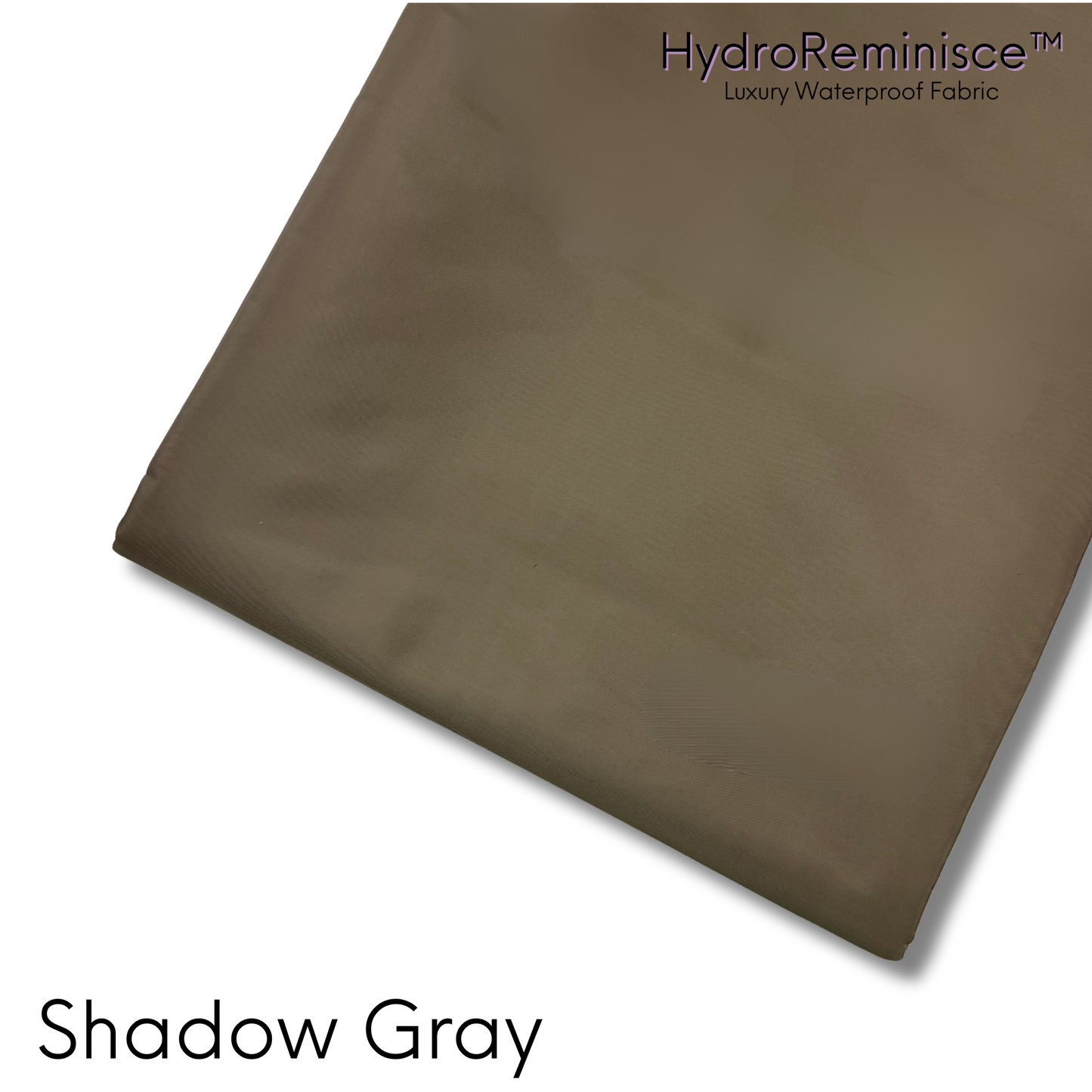 Shadow Gray Solid Color HydroReminisce™ Luxury Fabric