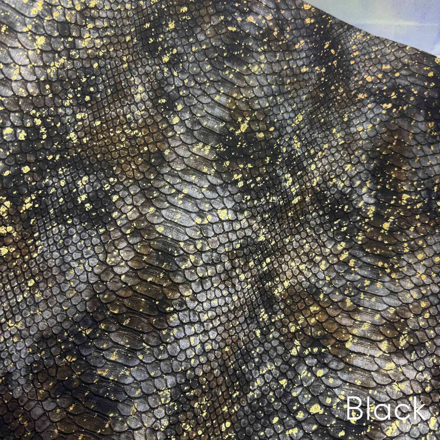 Snake Embossed Luxe Faux Leather - Half Yard Roll