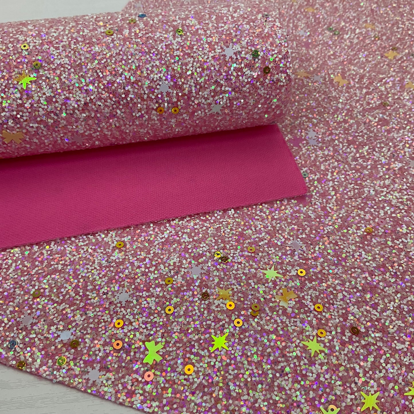 Chunky Glitter Mixed Snowflakes and Bows Sequin with Polyester Backing