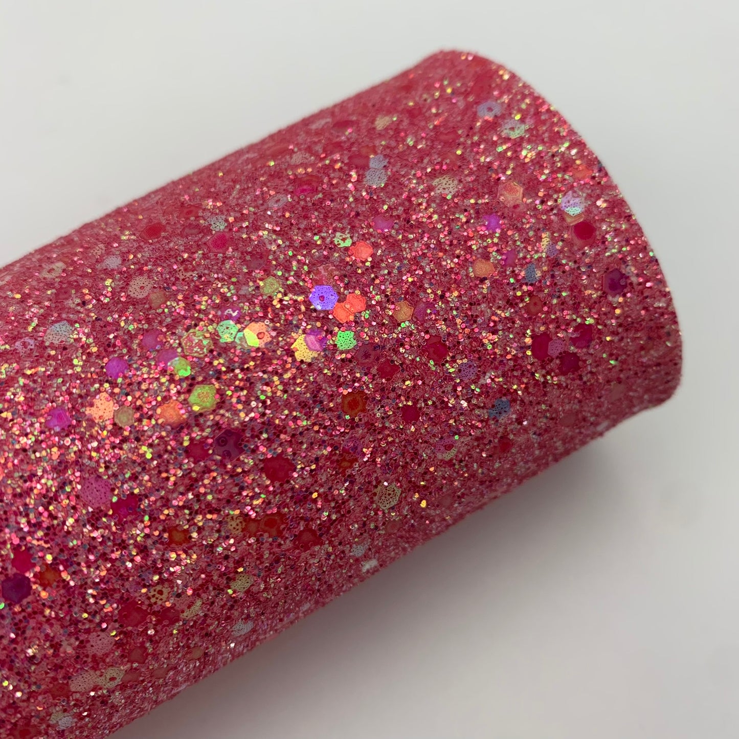Light Sequin Chunky Glitter Faux Leather