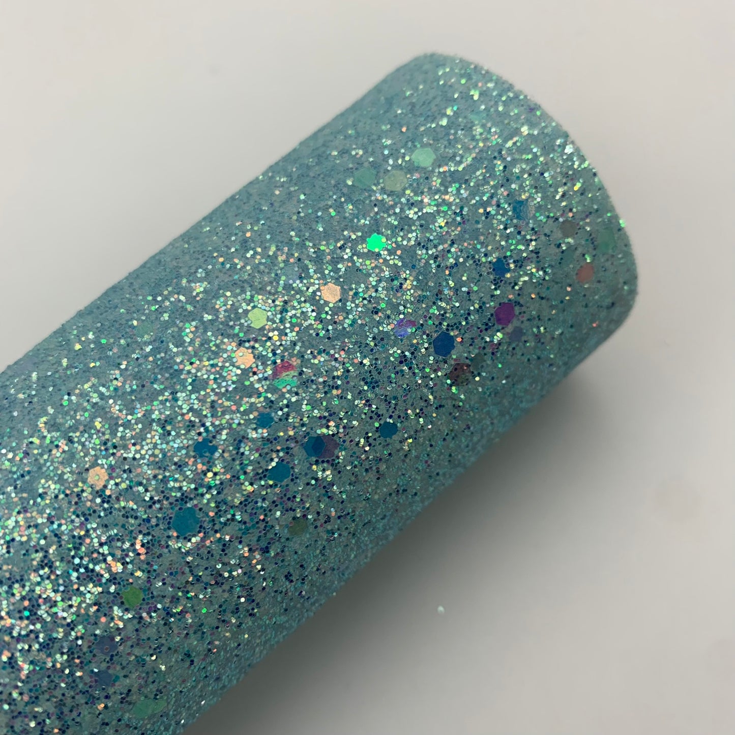 Light Sequin Chunky Glitter Faux Leather