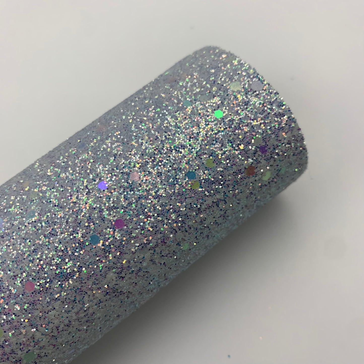 Light Sequin Chunky Glitter Faux Leather