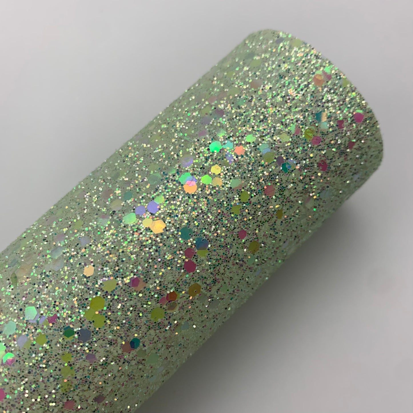 Light Sequin Chunky Glitter Faux Leather