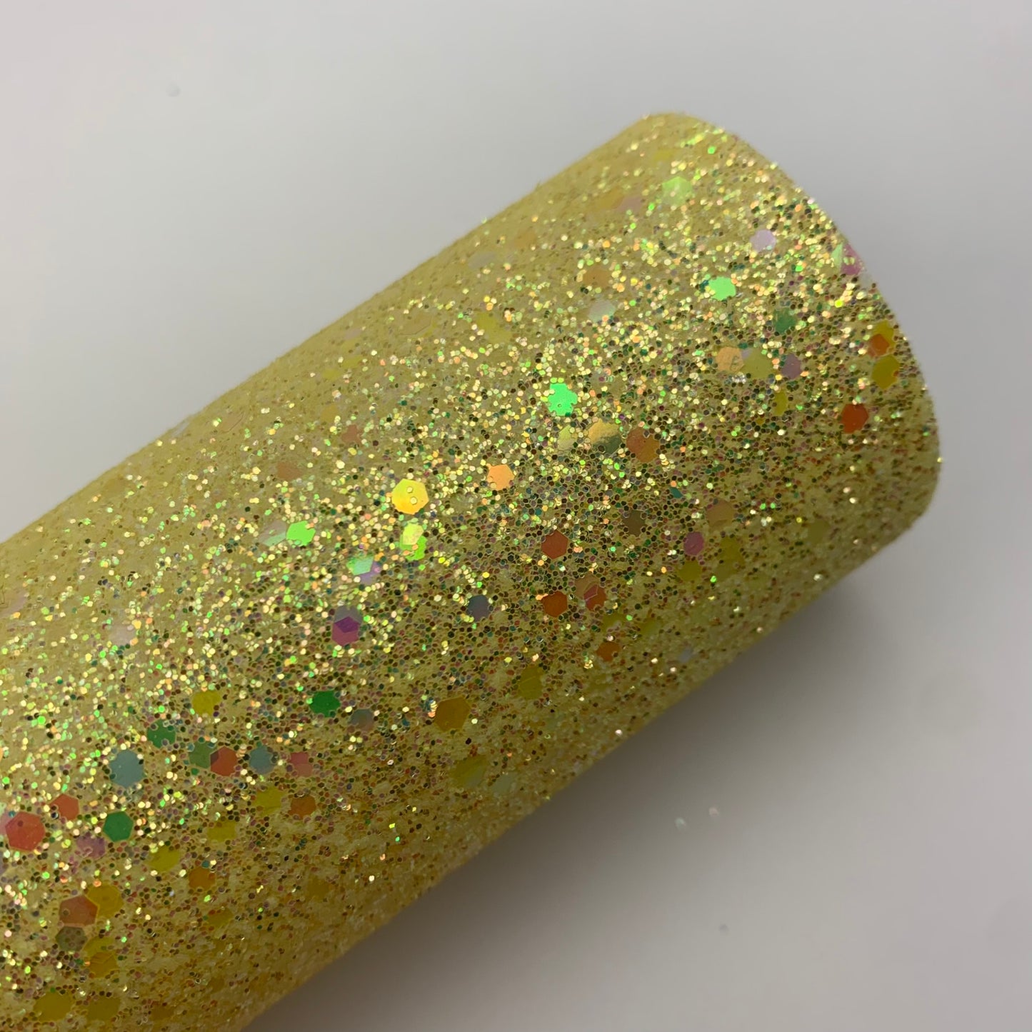Light Sequin Chunky Glitter Faux Leather