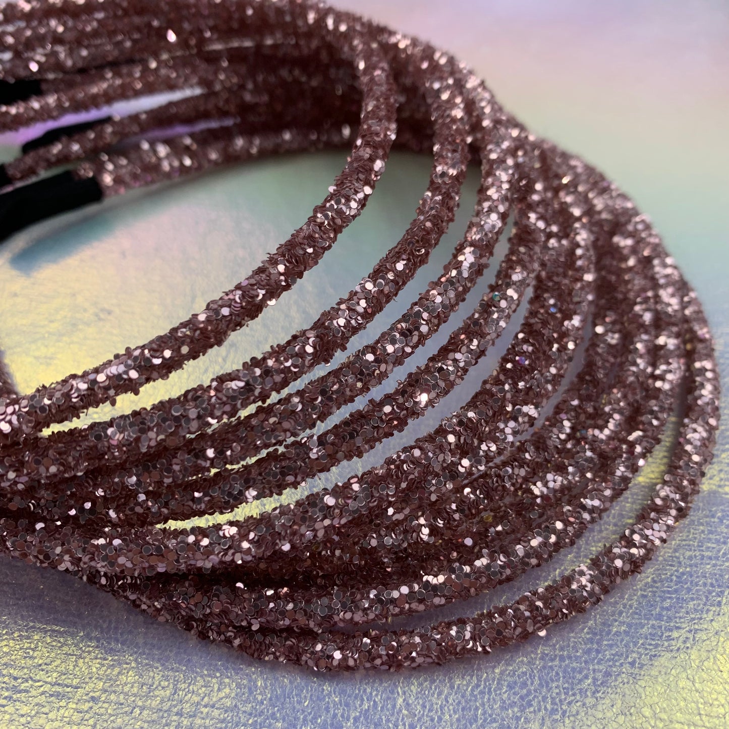 Rose Gold Glitter Headband