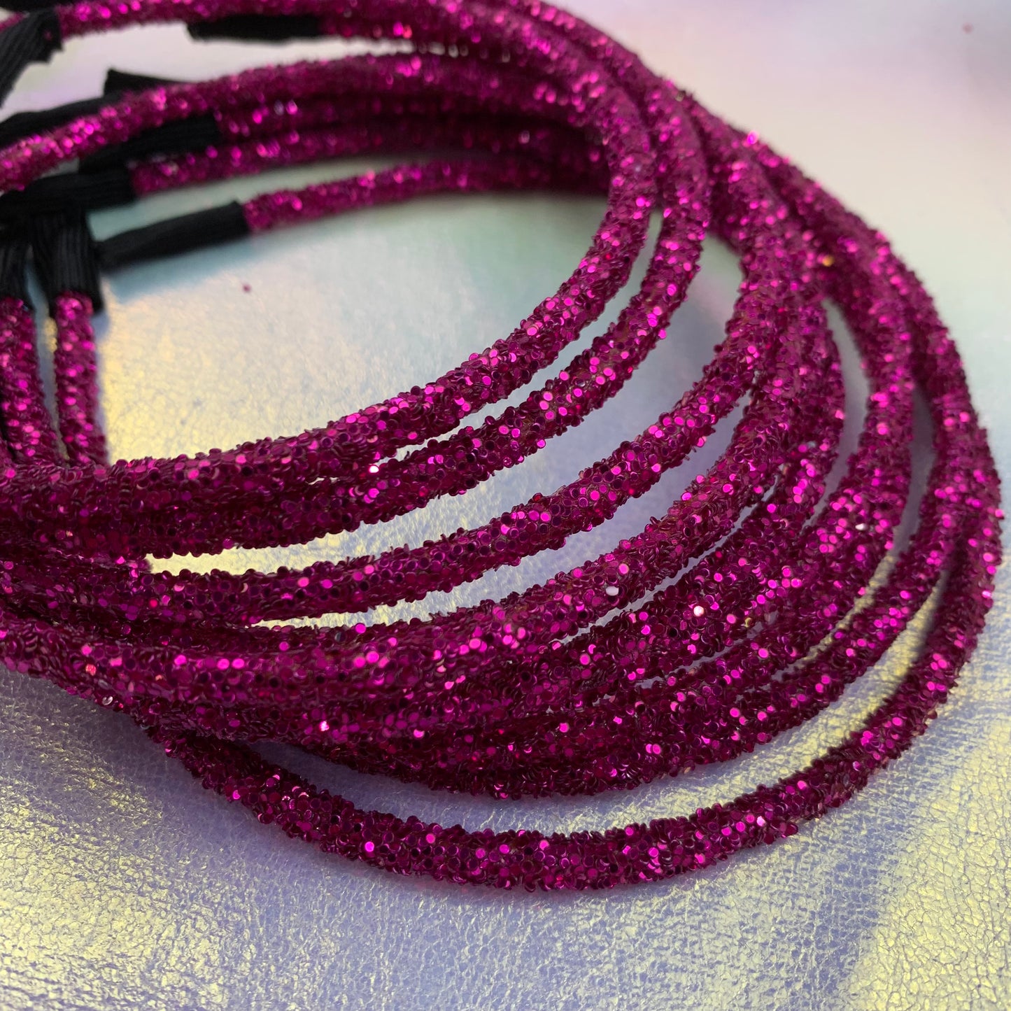 RESTOCKED! Viva Magenta Chunky Glitter Headband