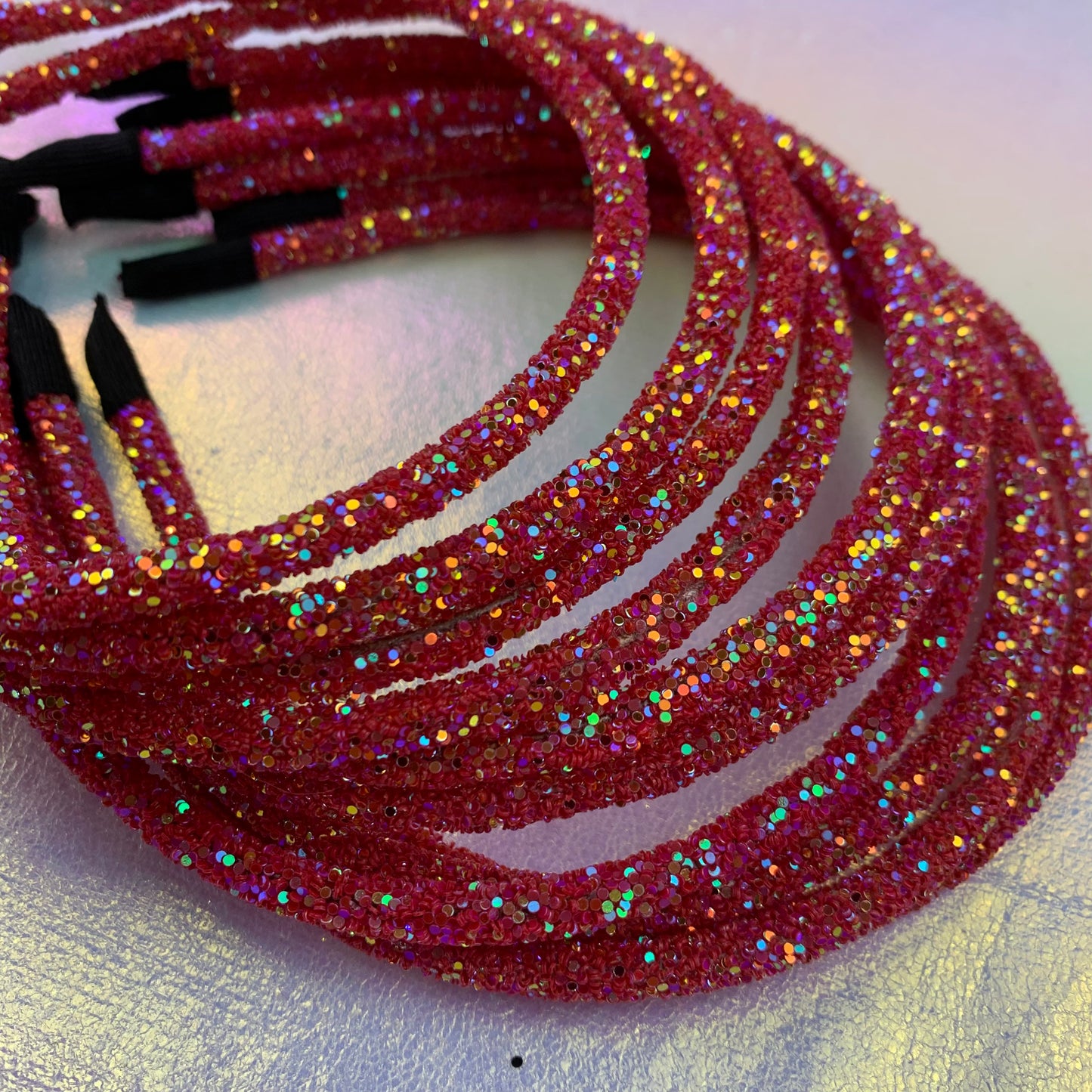 Persian Red AB Glitter Headband