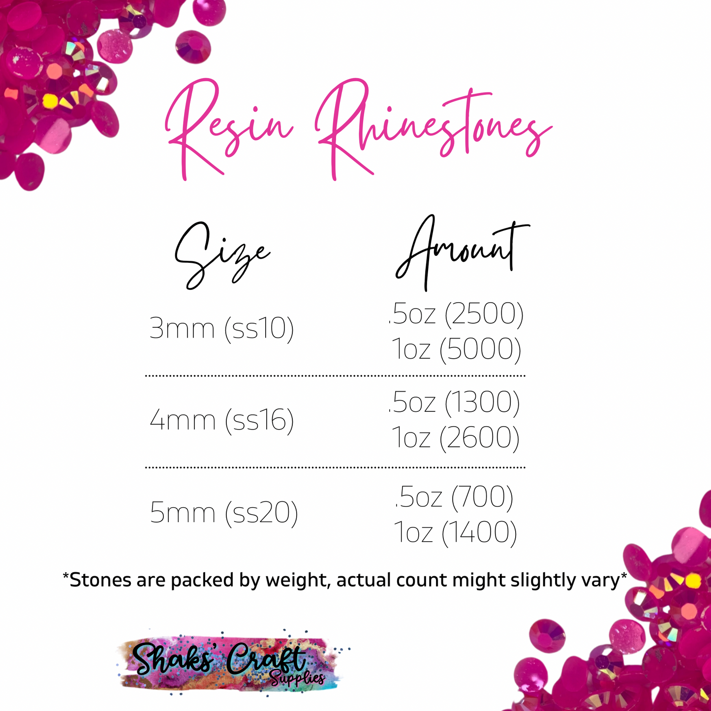 Clear Light Rose AB | Premium Jelly Resin Rhinestones | Non Hotfix | 3mm, 4mm or 5mm | Flatback