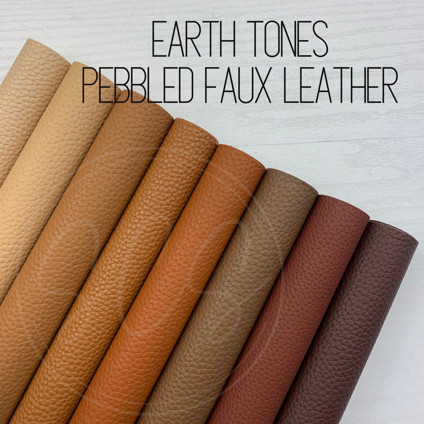 Brown Earth Tones Brown Pebbled Solid Color Faux Leather Sheet