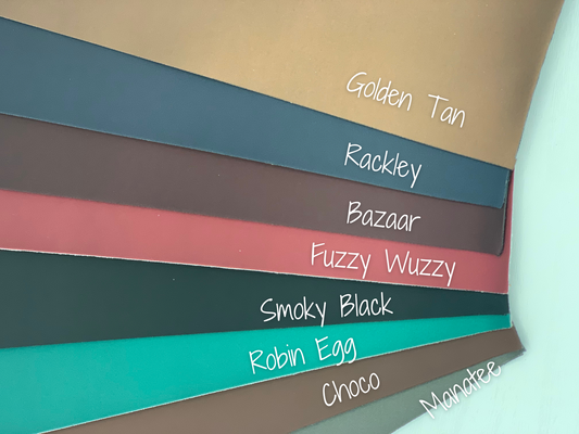 Frosted Solid Colors Smooth Faux Leather Sheet