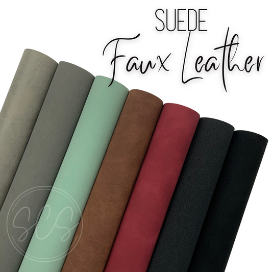 Suede Faux Leather Fabric Sheets with Premium Felt Backing