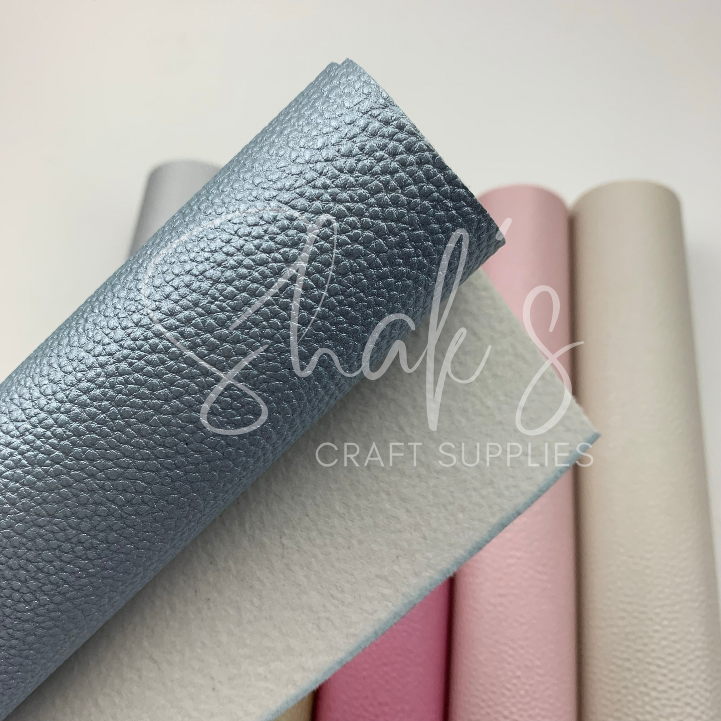 Pearlescent Pebble Litchi .85mm Faux Leather 1/3 and 1/2 Yard Rolls