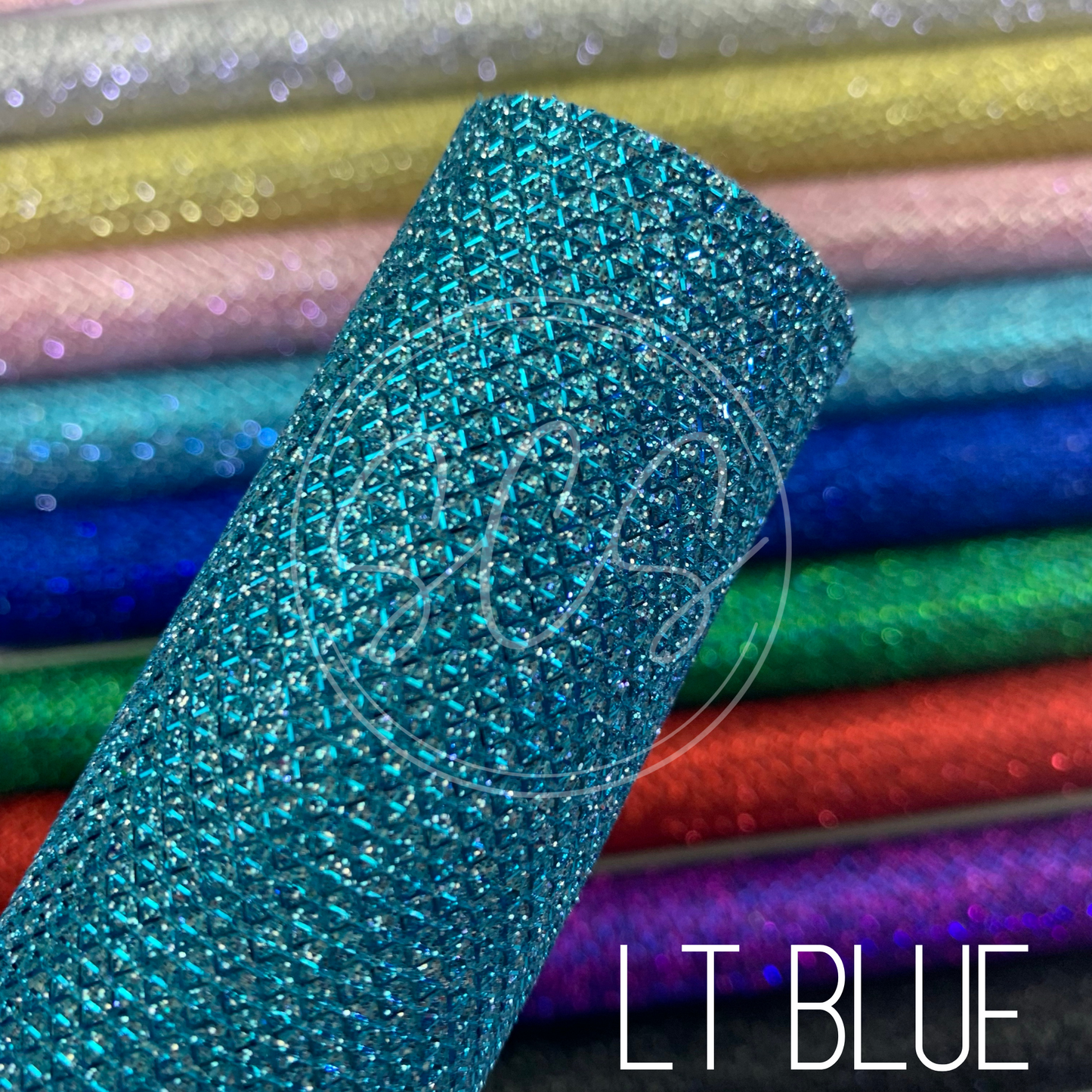 Diamond Laced Lattice Fine Glitter Canvas Faux Leather Fabric Sheets