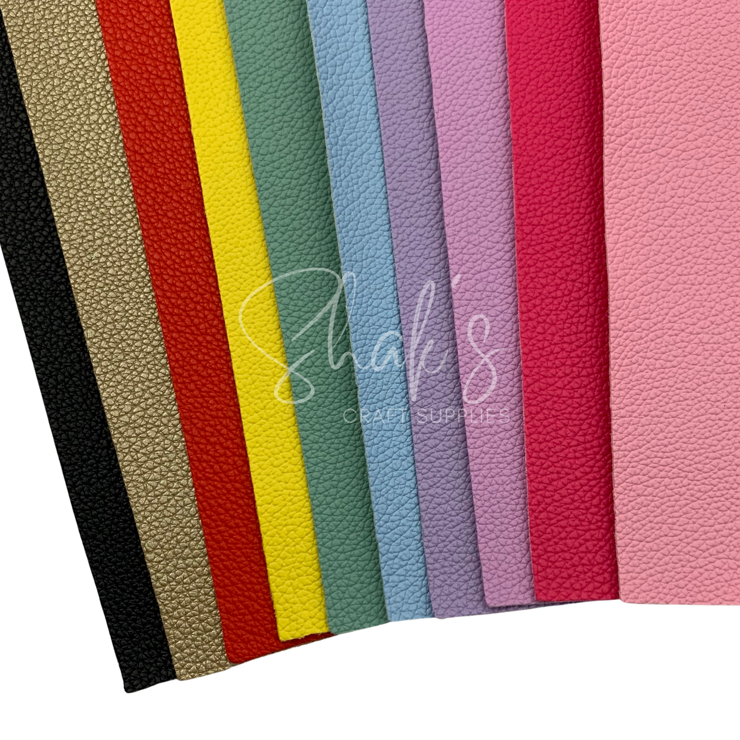 Small Pebble Litchi .6mm Faux Leather Sheets