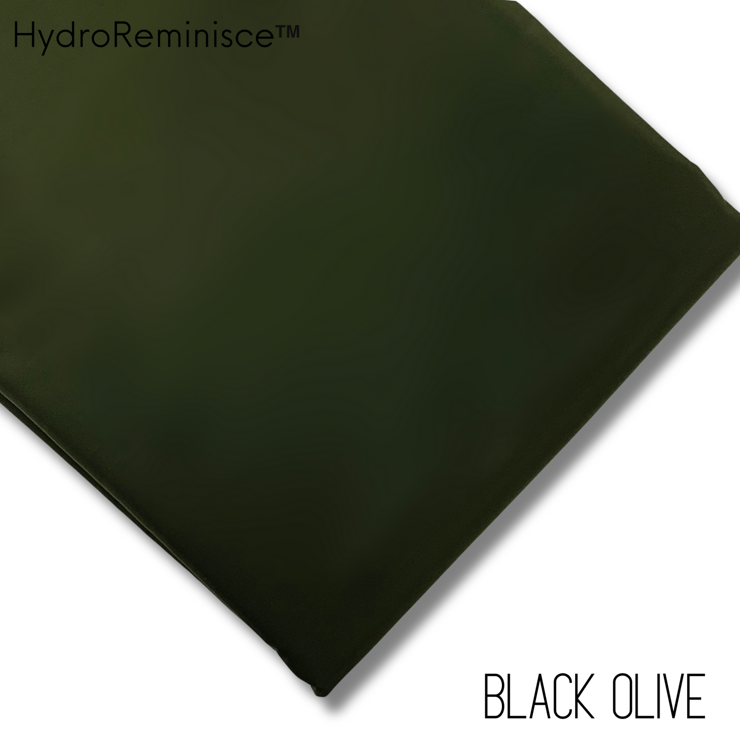 BLACK OLIVE Solid Color HydroReminisce™ Luxury Fabric