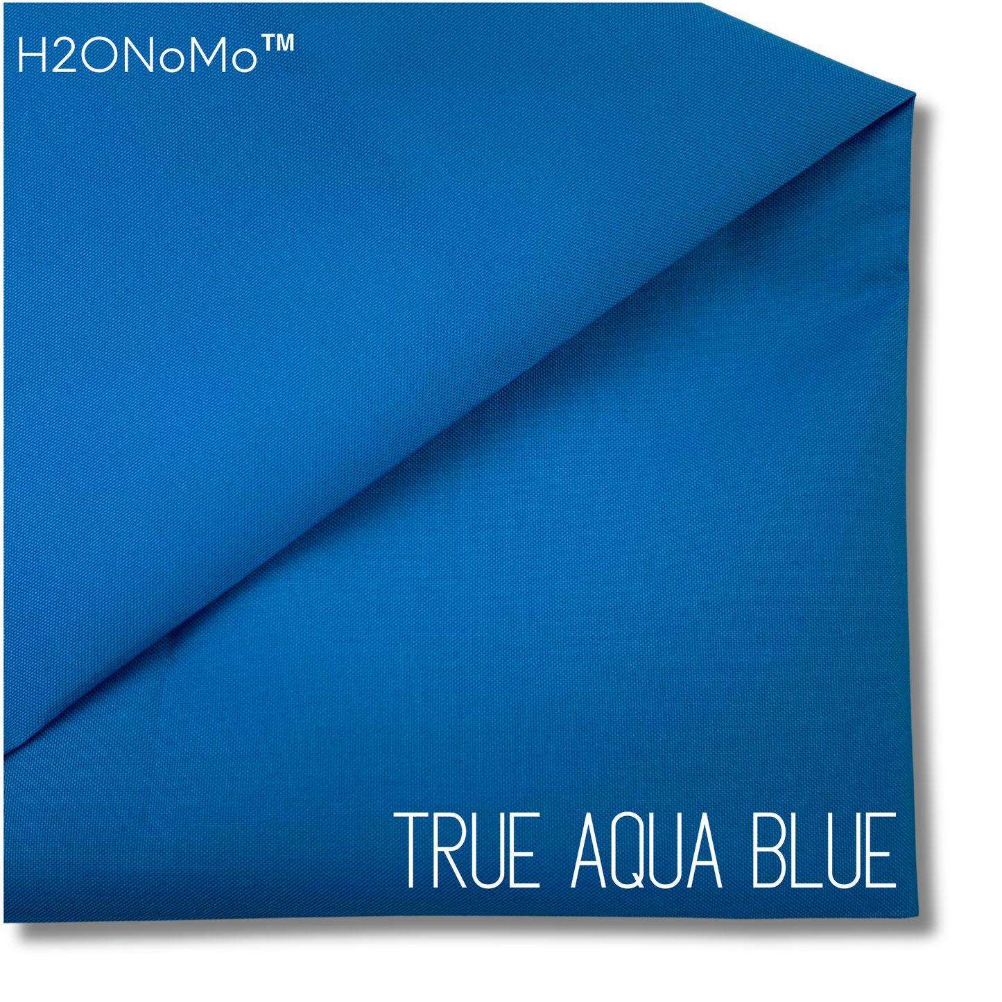 TRUE AQUA BLUE Solid Color H2ONoMo™ Water Resistant Canvas