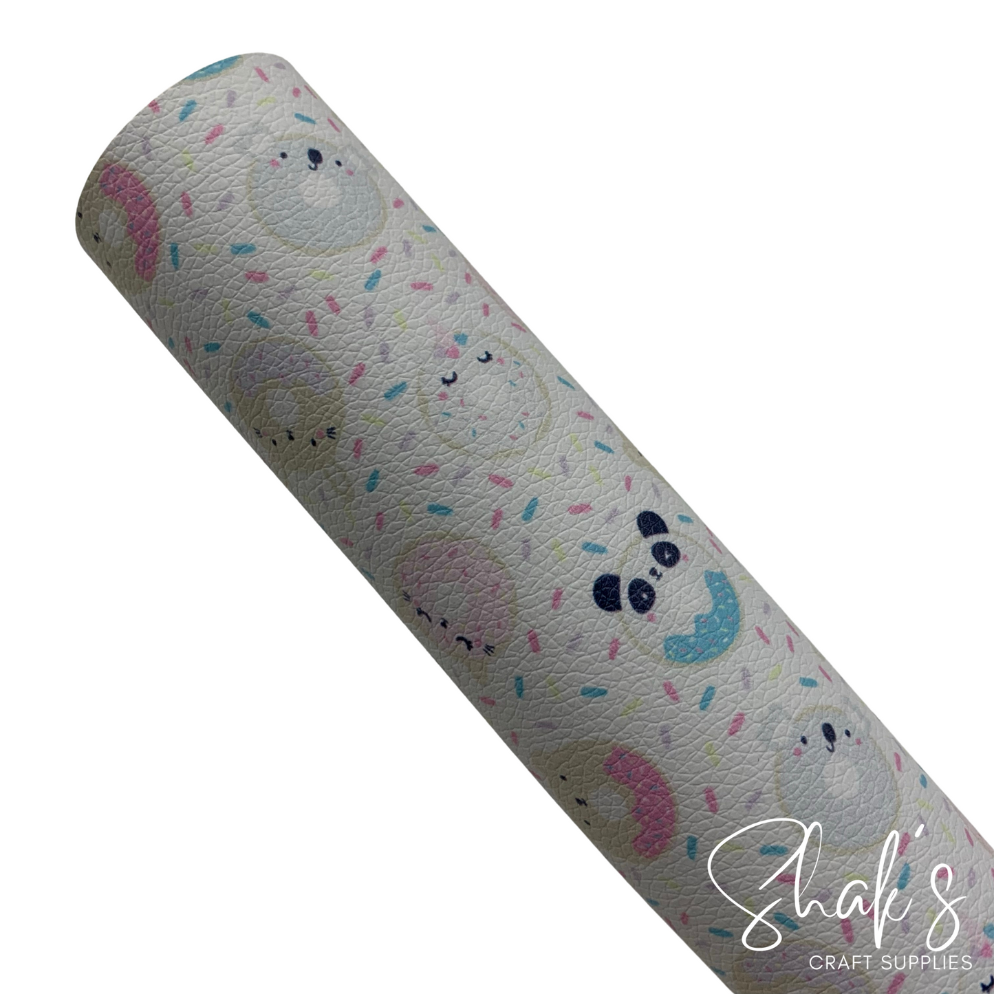 Muted Donut Sprinkles Medium Scale Pebble Vegan Leather Sheet