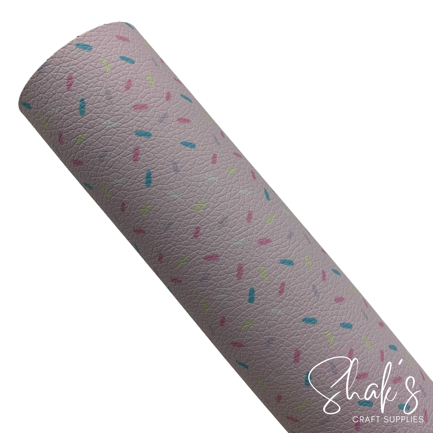 Muted Sprinkles Small Scale Pebble Vegan Leather Sheet