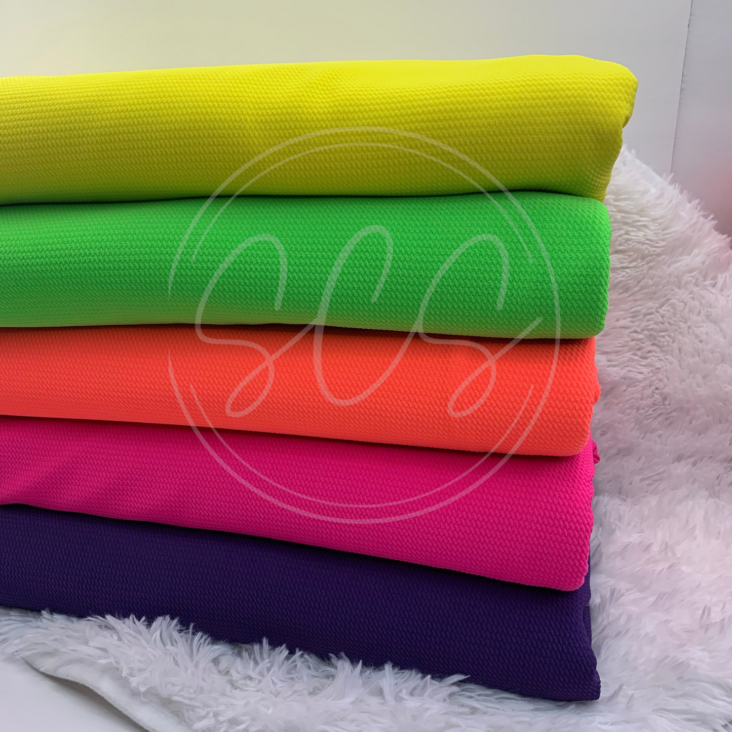 Neon Colors Bullet Liverpool Fabric Strip, Half and Full Yards